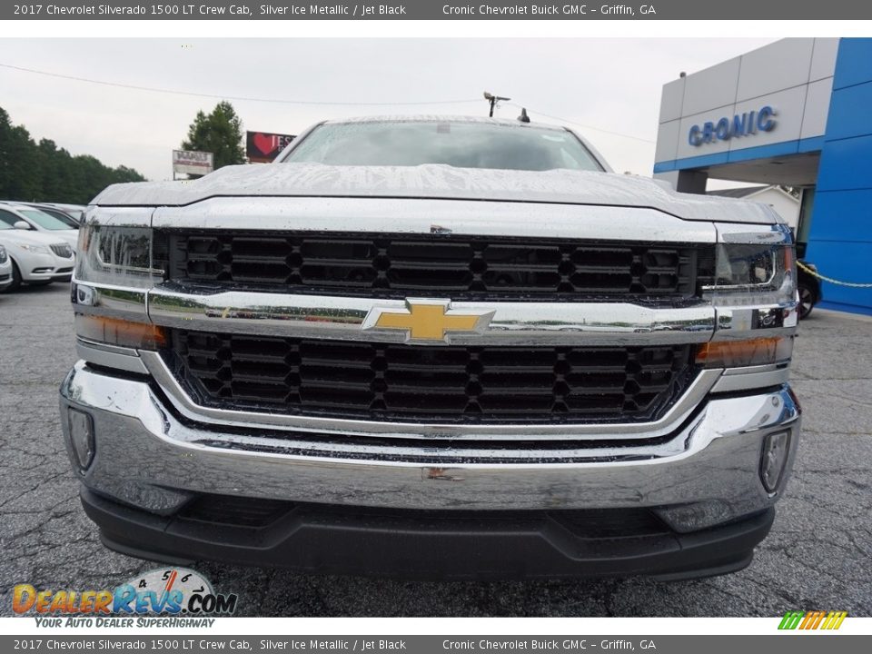 2017 Chevrolet Silverado 1500 LT Crew Cab Silver Ice Metallic / Jet Black Photo #2