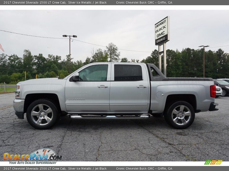 2017 Chevrolet Silverado 1500 LT Crew Cab Silver Ice Metallic / Jet Black Photo #4