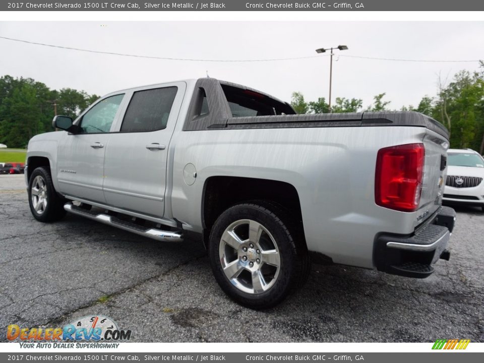 2017 Chevrolet Silverado 1500 LT Crew Cab Silver Ice Metallic / Jet Black Photo #5