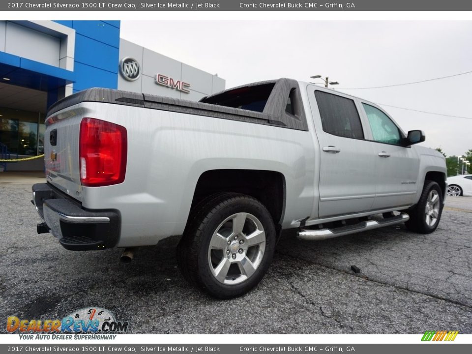 2017 Chevrolet Silverado 1500 LT Crew Cab Silver Ice Metallic / Jet Black Photo #7