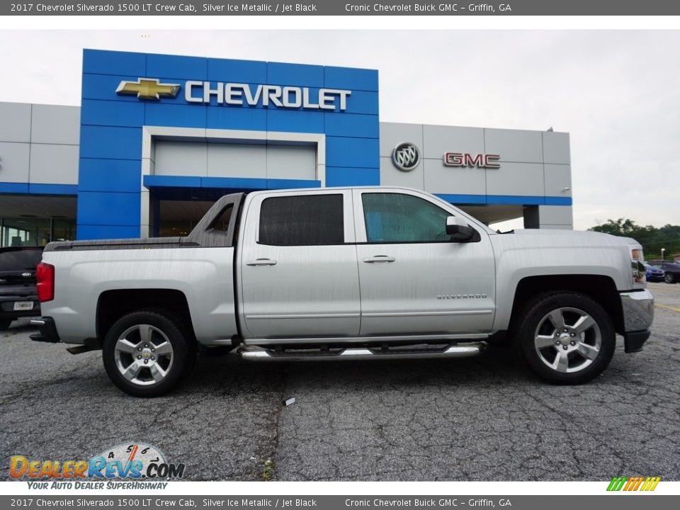 2017 Chevrolet Silverado 1500 LT Crew Cab Silver Ice Metallic / Jet Black Photo #8