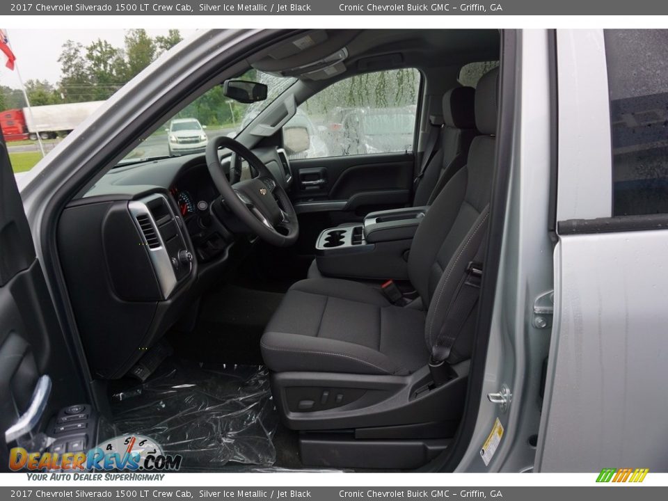2017 Chevrolet Silverado 1500 LT Crew Cab Silver Ice Metallic / Jet Black Photo #9