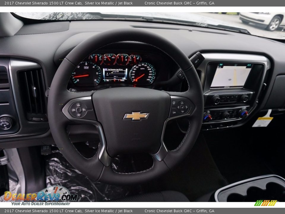 2017 Chevrolet Silverado 1500 LT Crew Cab Silver Ice Metallic / Jet Black Photo #10