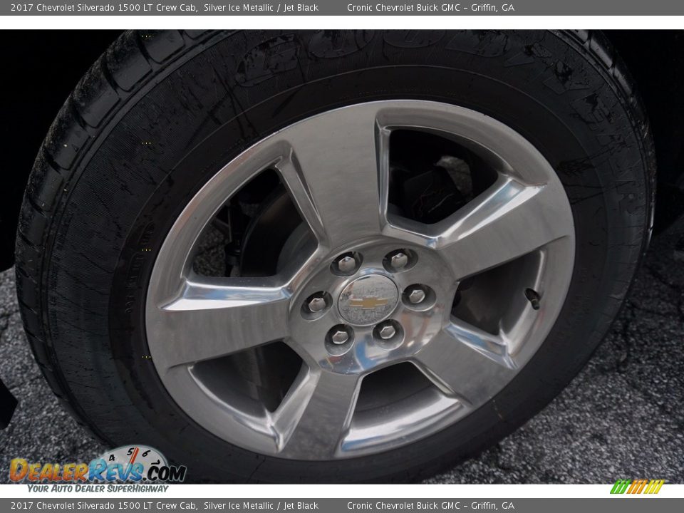 2017 Chevrolet Silverado 1500 LT Crew Cab Silver Ice Metallic / Jet Black Photo #11