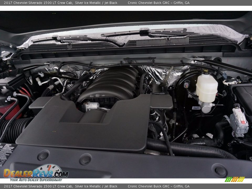 2017 Chevrolet Silverado 1500 LT Crew Cab Silver Ice Metallic / Jet Black Photo #12