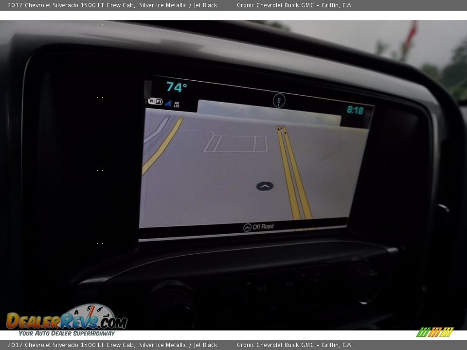 2017 Chevrolet Silverado 1500 LT Crew Cab Silver Ice Metallic / Jet Black Photo #14