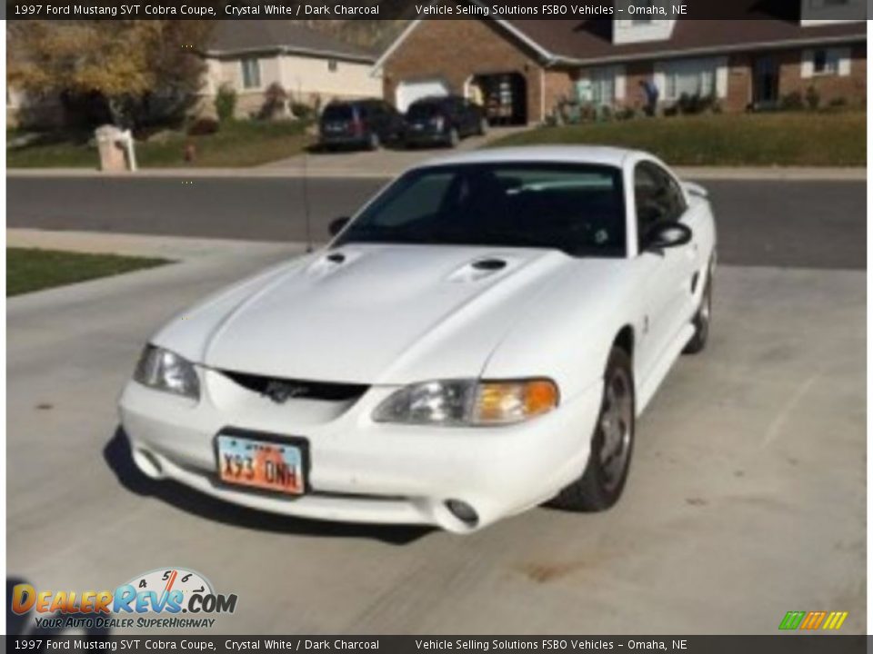 1997 Ford Mustang SVT Cobra Coupe Crystal White / Dark Charcoal Photo #1