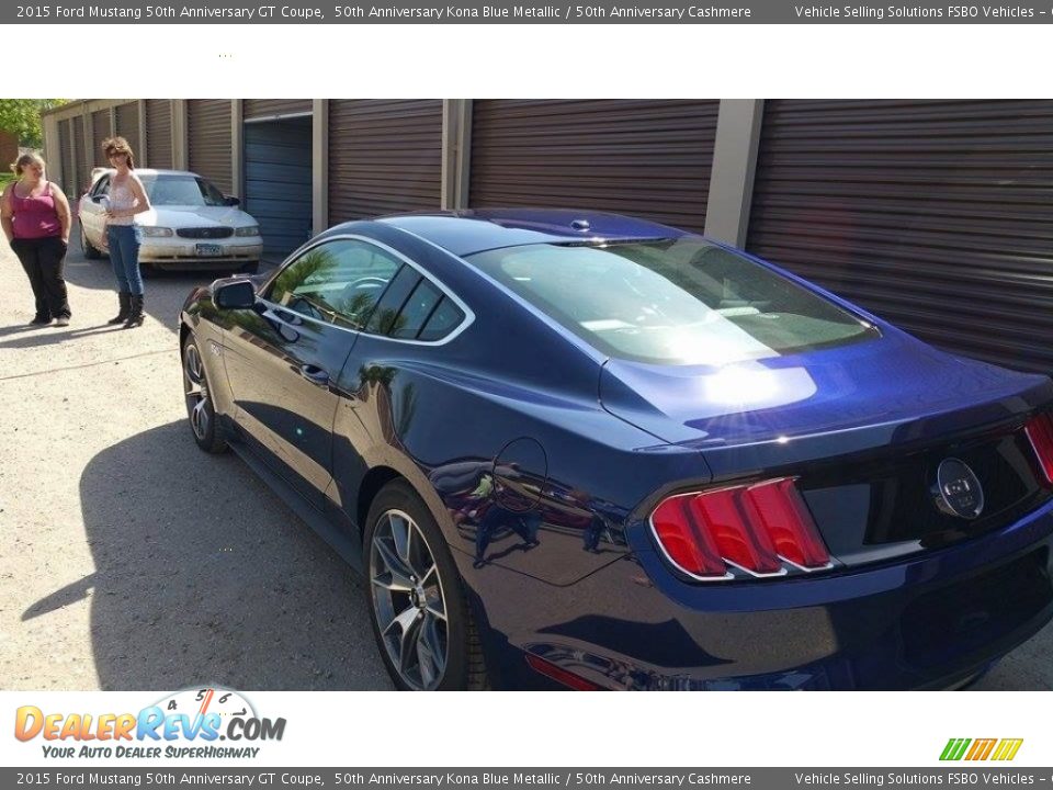 2015 Ford Mustang 50th Anniversary GT Coupe 50th Anniversary Kona Blue Metallic / 50th Anniversary Cashmere Photo #11