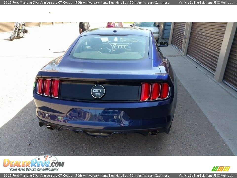 2015 Ford Mustang 50th Anniversary GT Coupe 50th Anniversary Kona Blue Metallic / 50th Anniversary Cashmere Photo #15