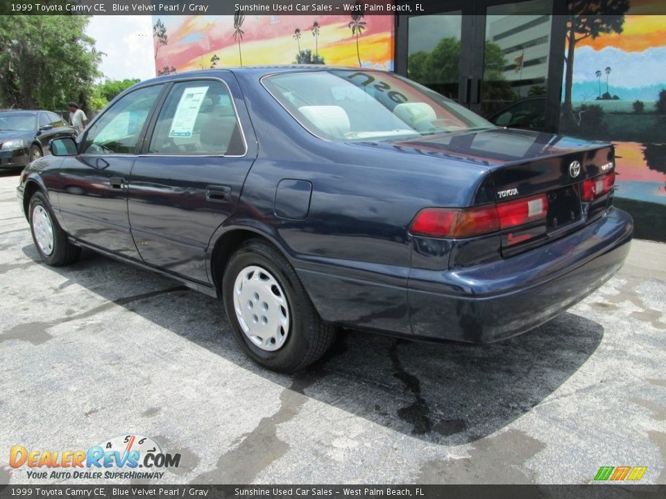 1999 Toyota Camry CE Blue Velvet Pearl / Gray Photo #9