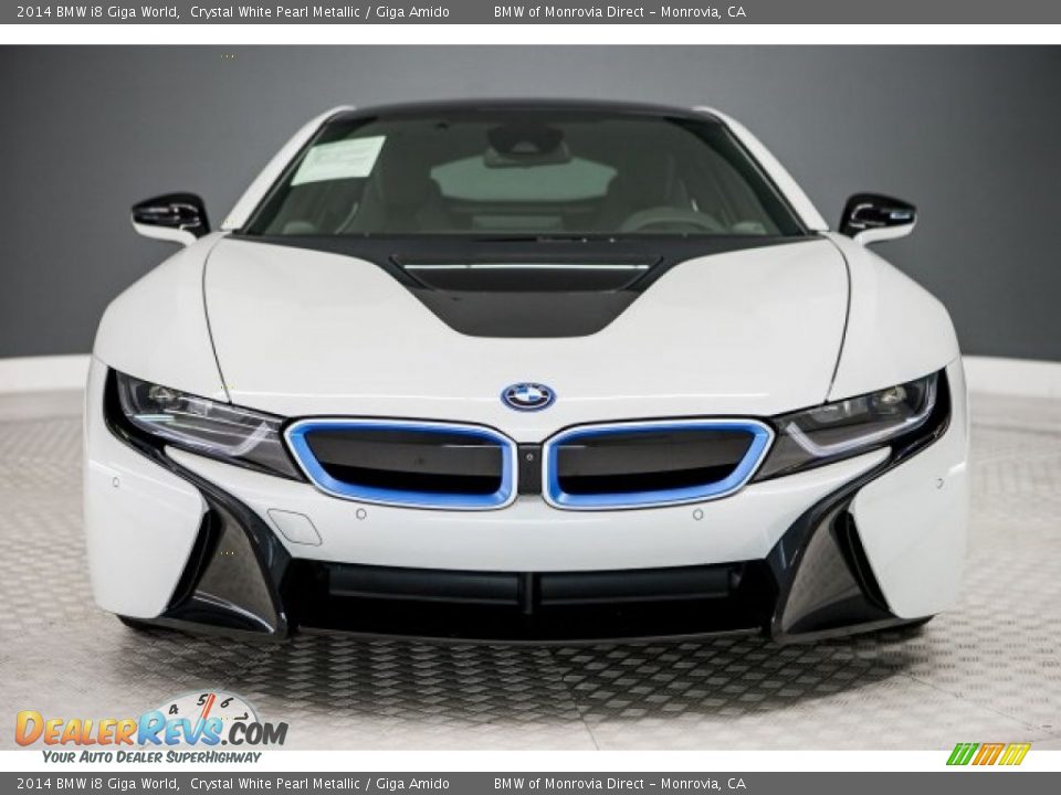 2014 BMW i8 Giga World Crystal White Pearl Metallic / Giga Amido Photo #2
