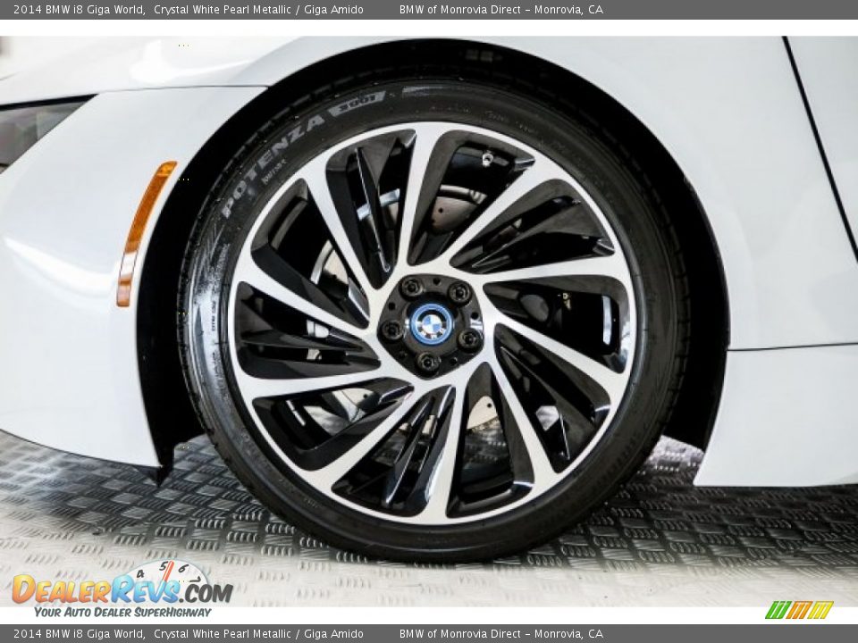 2014 BMW i8 Giga World Crystal White Pearl Metallic / Giga Amido Photo #7