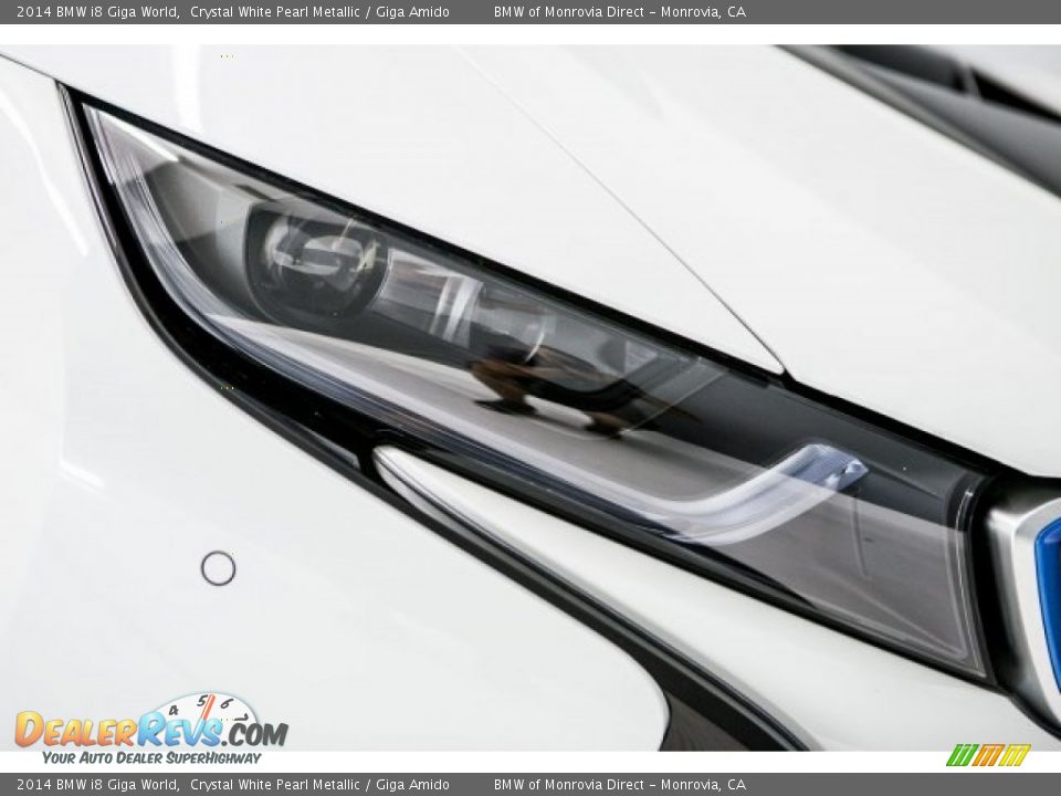 2014 BMW i8 Giga World Crystal White Pearl Metallic / Giga Amido Photo #27