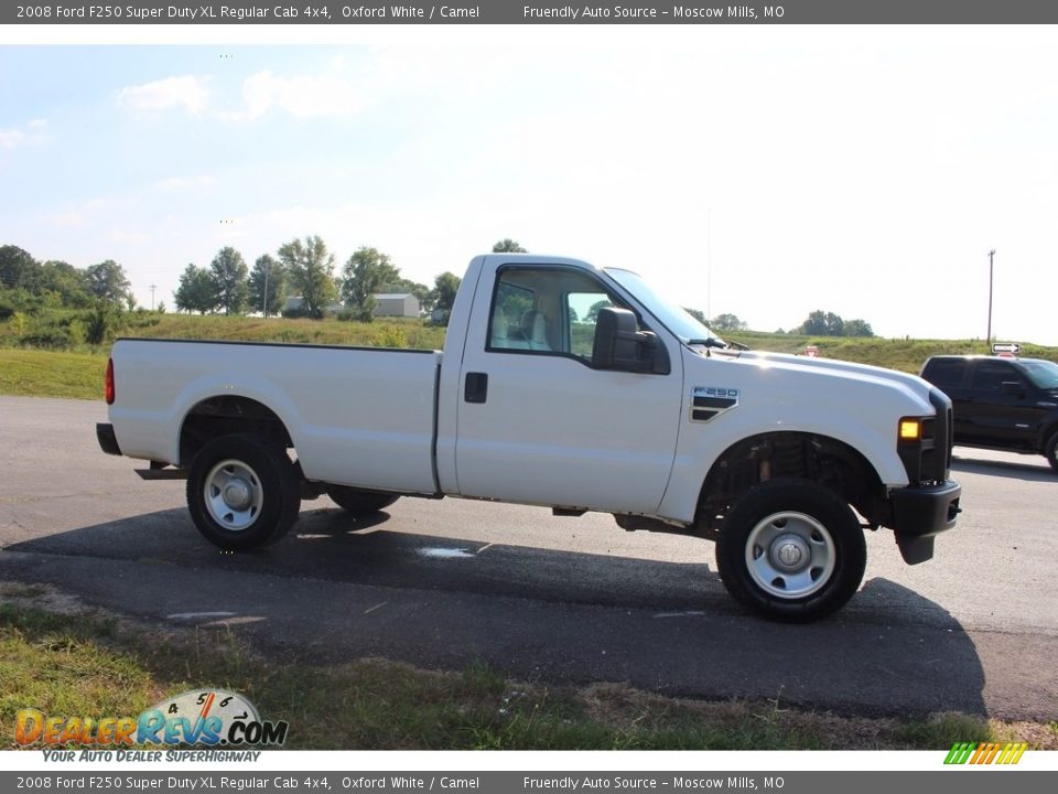 2008 Ford F250 Super Duty XL Regular Cab 4x4 Oxford White / Camel Photo #6