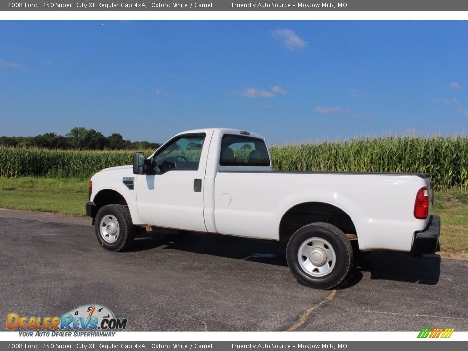 2008 Ford F250 Super Duty XL Regular Cab 4x4 Oxford White / Camel Photo #9