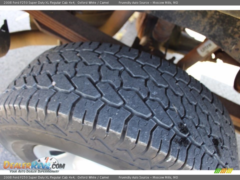 2008 Ford F250 Super Duty XL Regular Cab 4x4 Oxford White / Camel Photo #11
