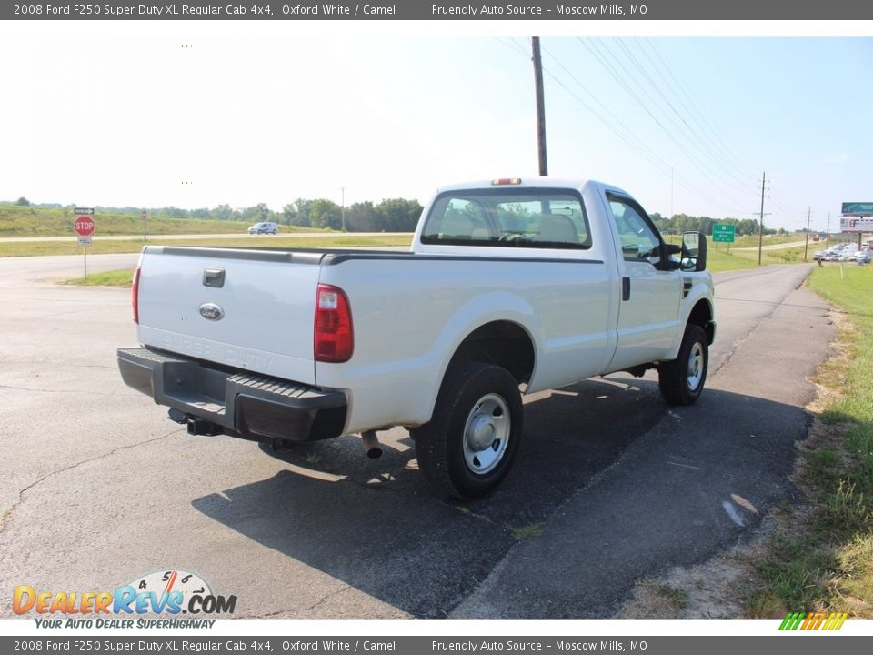 2008 Ford F250 Super Duty XL Regular Cab 4x4 Oxford White / Camel Photo #13
