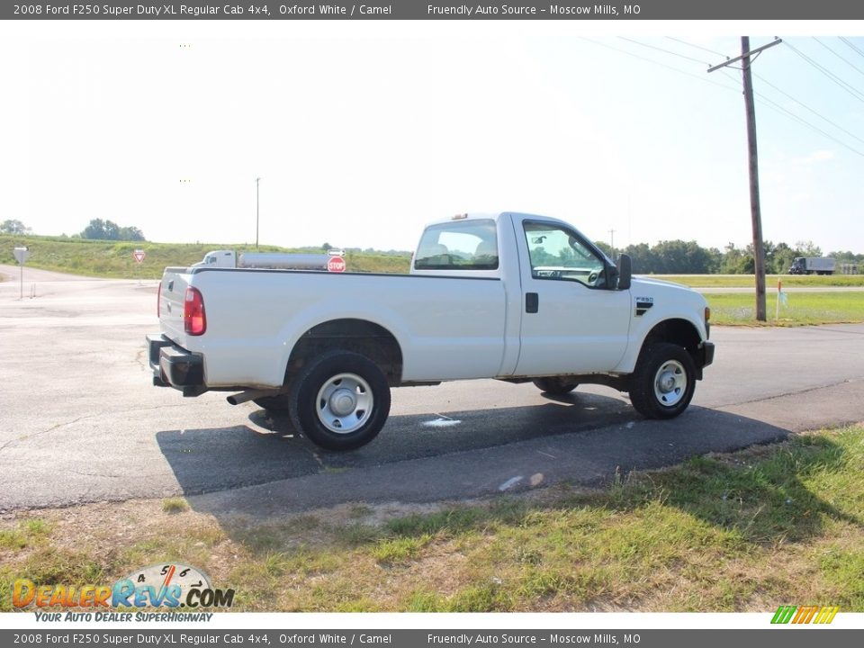 2008 Ford F250 Super Duty XL Regular Cab 4x4 Oxford White / Camel Photo #14