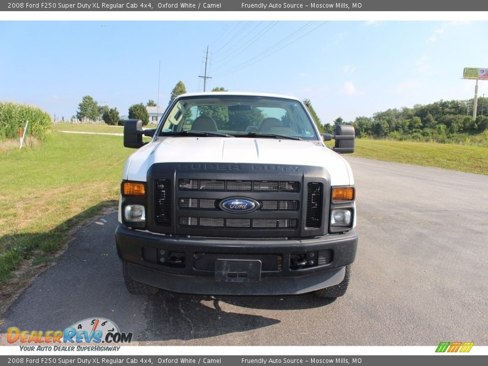 2008 Ford F250 Super Duty XL Regular Cab 4x4 Oxford White / Camel Photo #15
