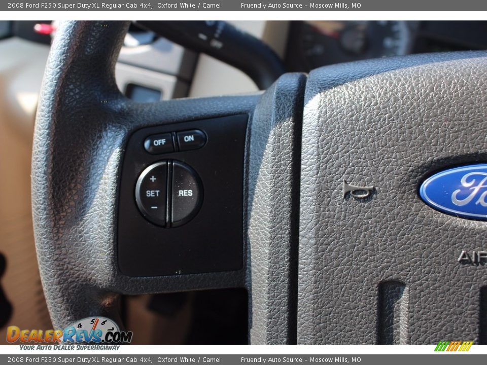 2008 Ford F250 Super Duty XL Regular Cab 4x4 Oxford White / Camel Photo #19