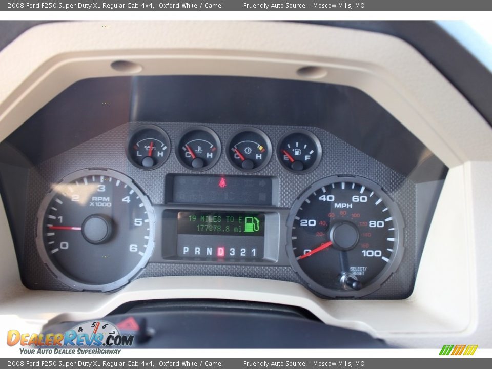 2008 Ford F250 Super Duty XL Regular Cab 4x4 Oxford White / Camel Photo #22