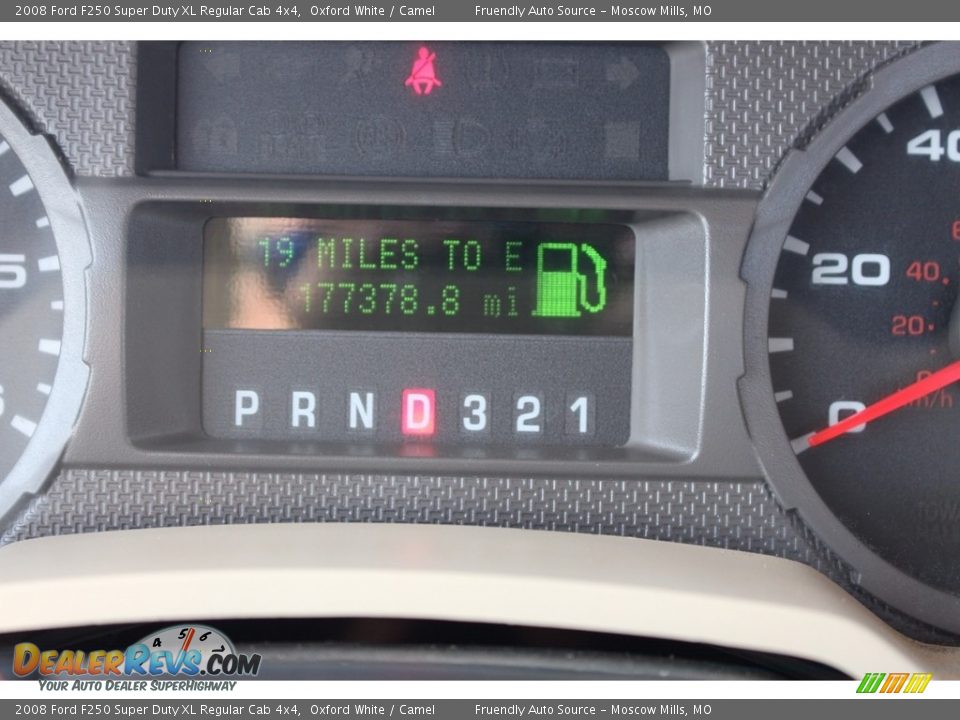2008 Ford F250 Super Duty XL Regular Cab 4x4 Oxford White / Camel Photo #23