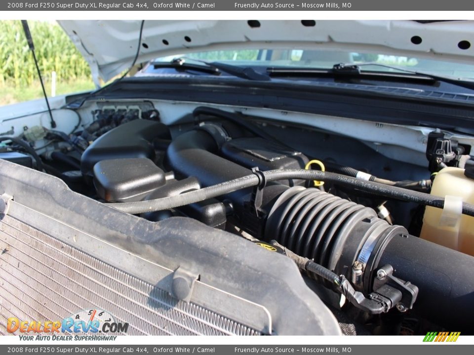 2008 Ford F250 Super Duty XL Regular Cab 4x4 Oxford White / Camel Photo #25