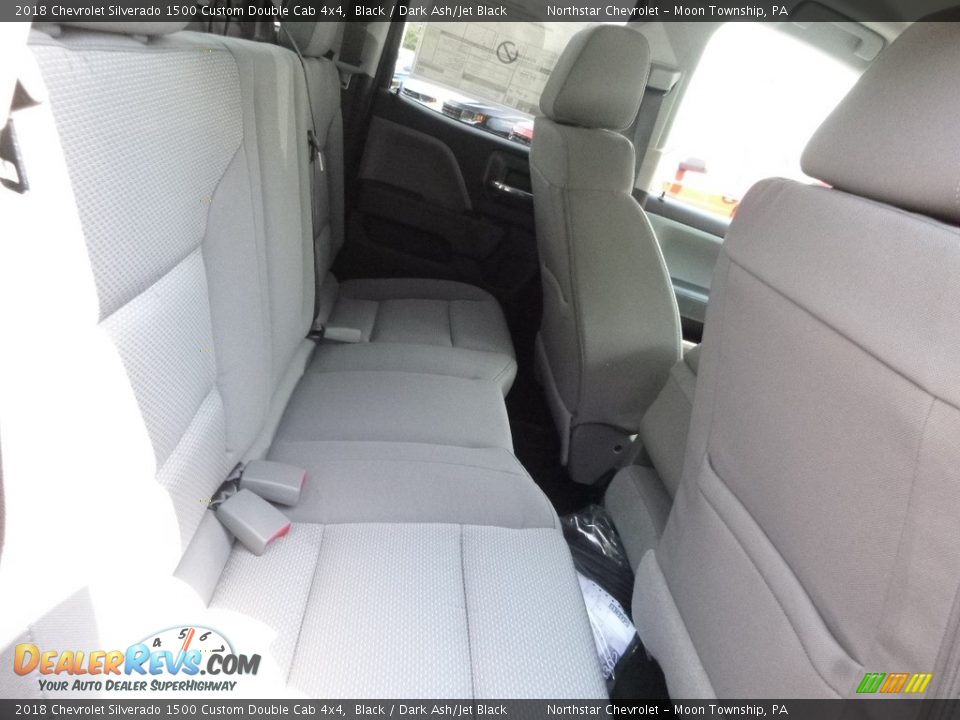 2018 Chevrolet Silverado 1500 Custom Double Cab 4x4 Black / Dark Ash/Jet Black Photo #13