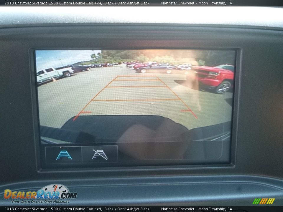 2018 Chevrolet Silverado 1500 Custom Double Cab 4x4 Black / Dark Ash/Jet Black Photo #20
