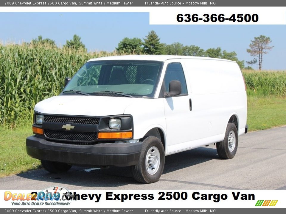2009 Chevrolet Express 2500 Cargo Van Summit White / Medium Pewter Photo #1