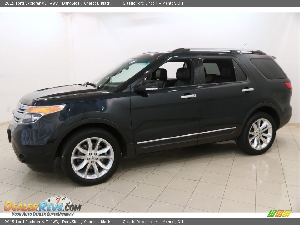 2015 Ford Explorer XLT 4WD Dark Side / Charcoal Black Photo #3