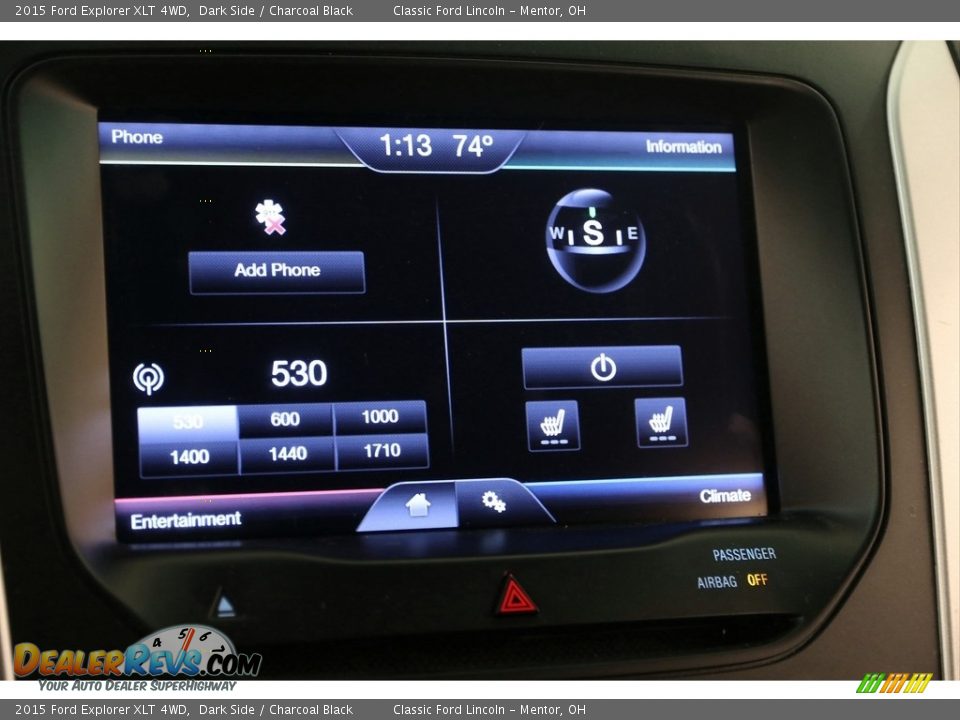 2015 Ford Explorer XLT 4WD Dark Side / Charcoal Black Photo #10