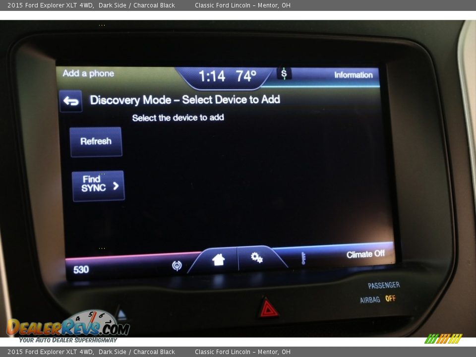 2015 Ford Explorer XLT 4WD Dark Side / Charcoal Black Photo #12