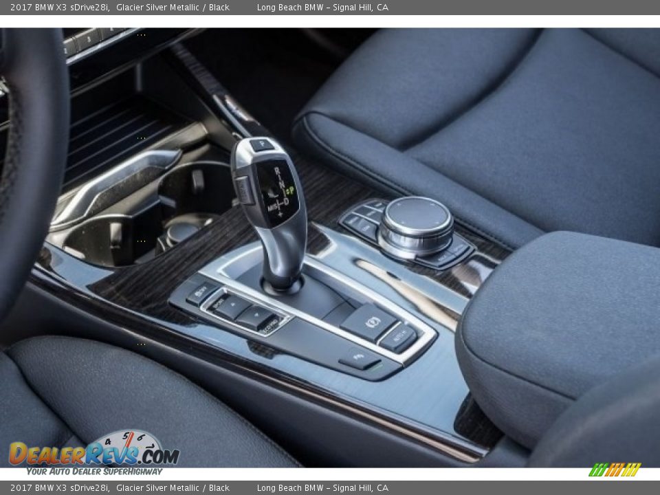 2017 BMW X3 sDrive28i Glacier Silver Metallic / Black Photo #7