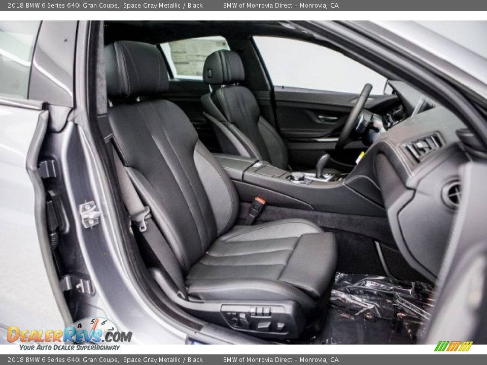 2018 BMW 6 Series 640i Gran Coupe Space Gray Metallic / Black Photo #2