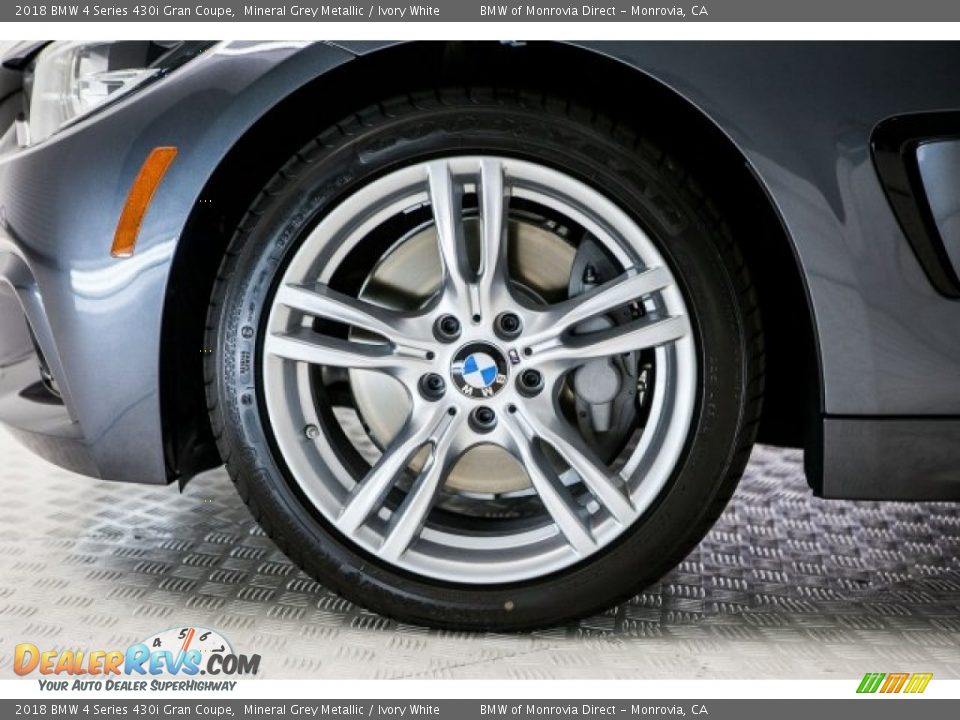 2018 BMW 4 Series 430i Gran Coupe Mineral Grey Metallic / Ivory White Photo #9
