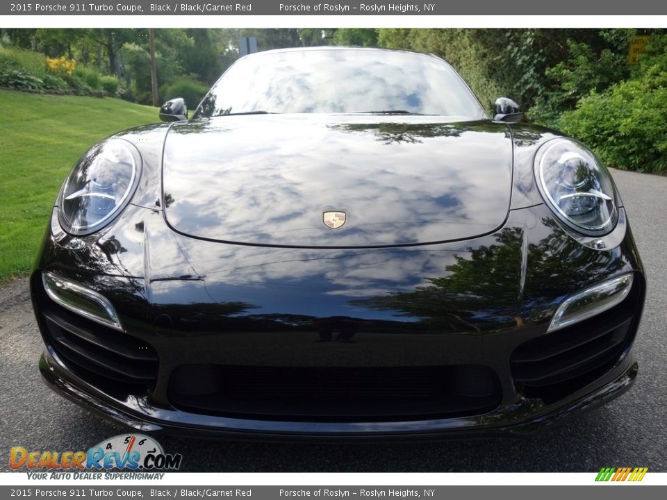 2015 Porsche 911 Turbo Coupe Black / Black/Garnet Red Photo #2