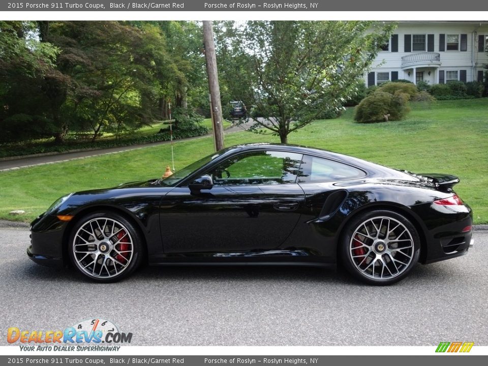 2015 Porsche 911 Turbo Coupe Black / Black/Garnet Red Photo #3