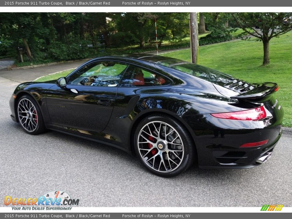 2015 Porsche 911 Turbo Coupe Black / Black/Garnet Red Photo #4