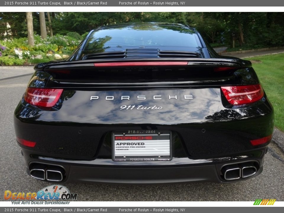2015 Porsche 911 Turbo Coupe Black / Black/Garnet Red Photo #5