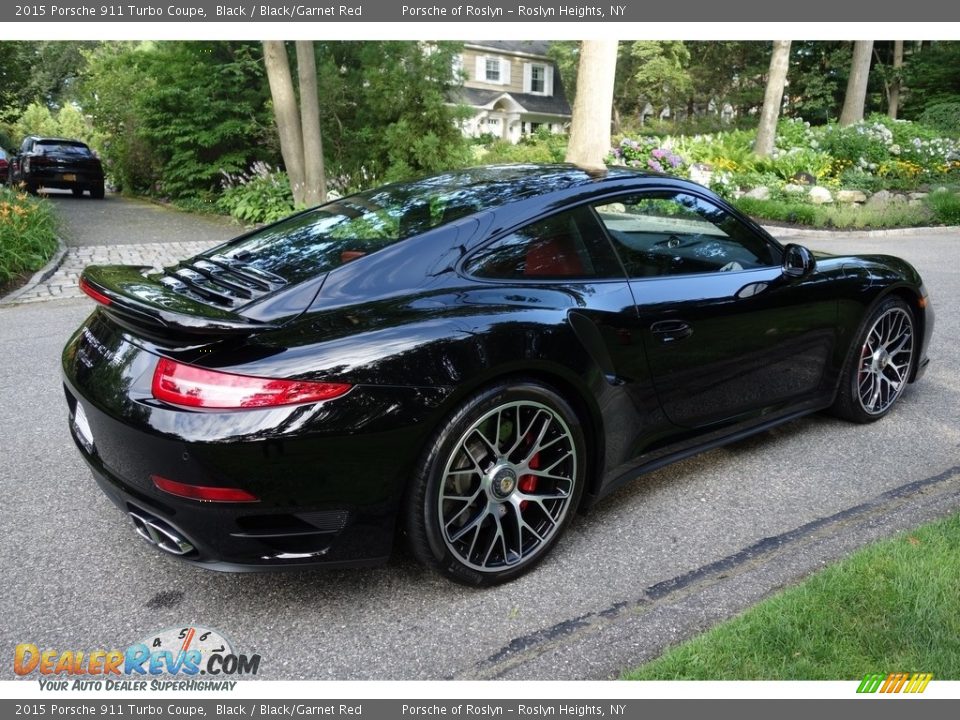2015 Porsche 911 Turbo Coupe Black / Black/Garnet Red Photo #6