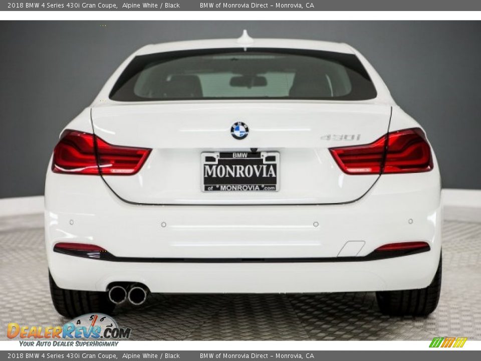 2018 BMW 4 Series 430i Gran Coupe Alpine White / Black Photo #4