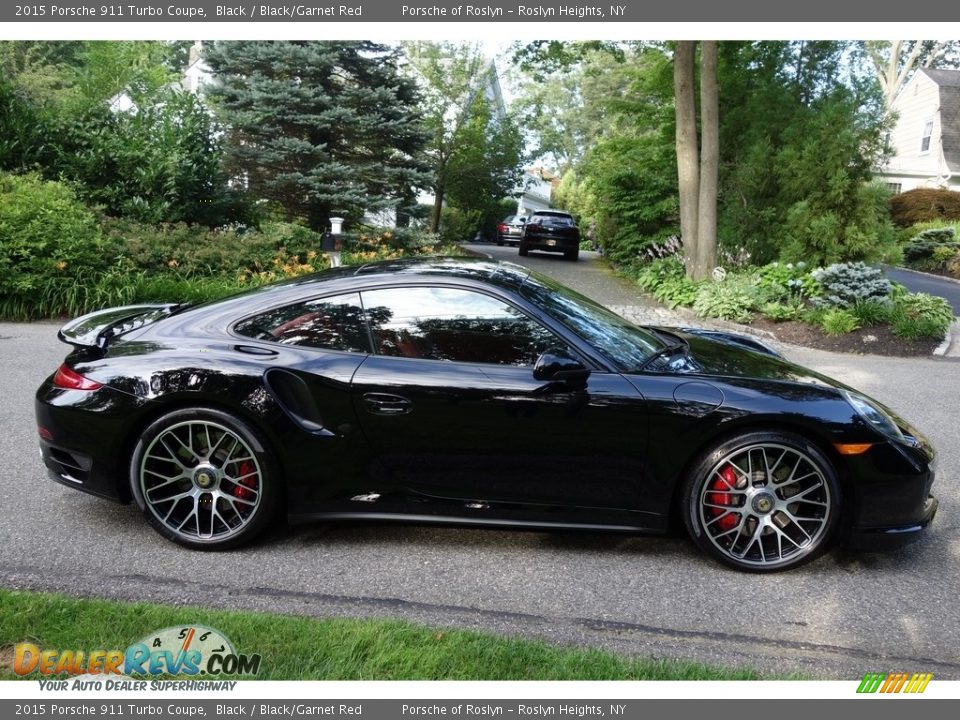 2015 Porsche 911 Turbo Coupe Black / Black/Garnet Red Photo #7