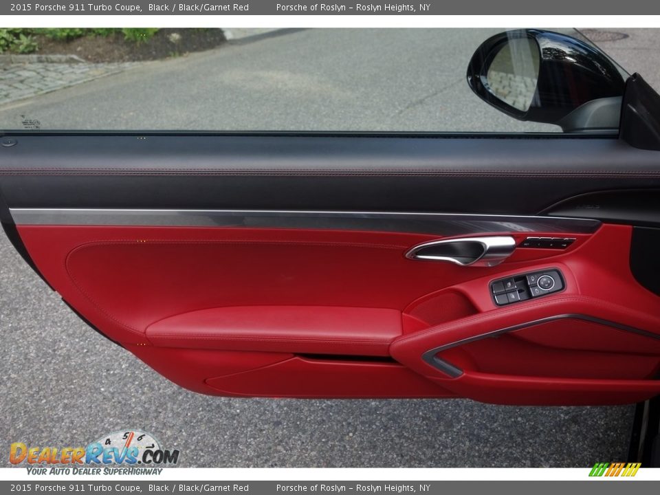 2015 Porsche 911 Turbo Coupe Black / Black/Garnet Red Photo #11