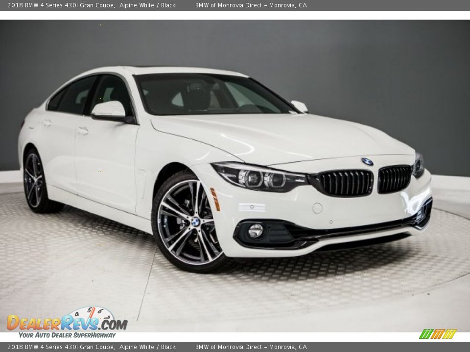 2018 BMW 4 Series 430i Gran Coupe Alpine White / Black Photo #12