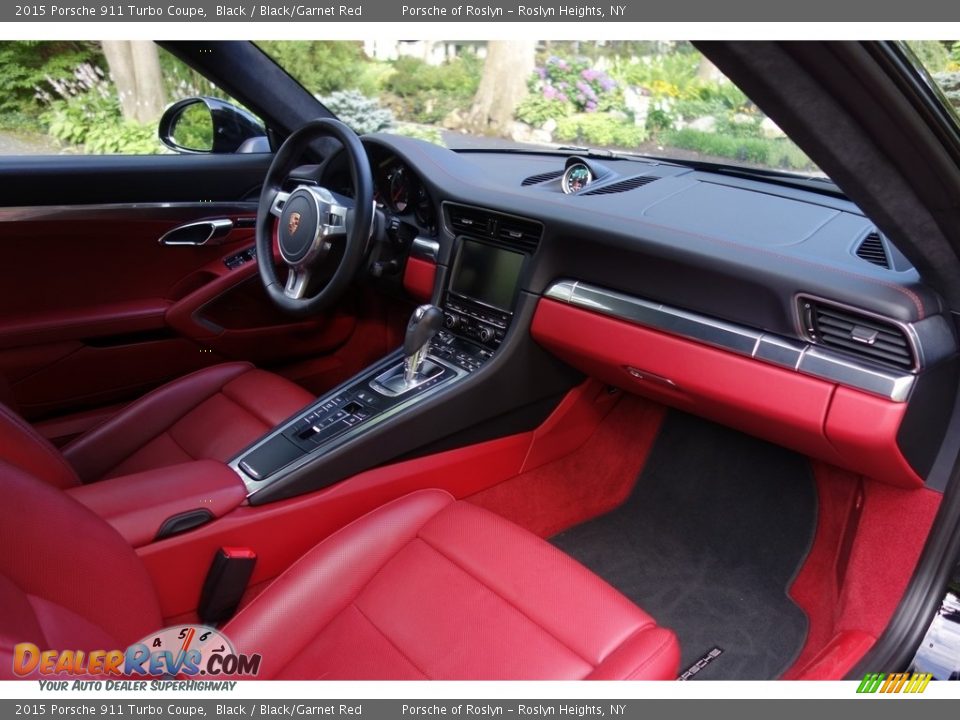 2015 Porsche 911 Turbo Coupe Black / Black/Garnet Red Photo #14
