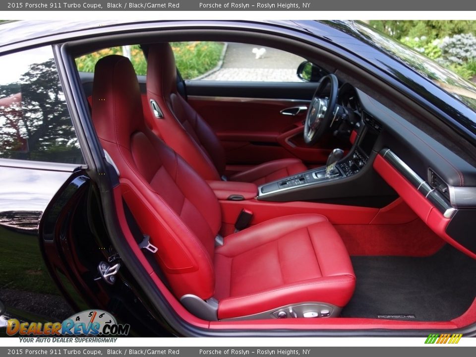 2015 Porsche 911 Turbo Coupe Black / Black/Garnet Red Photo #16