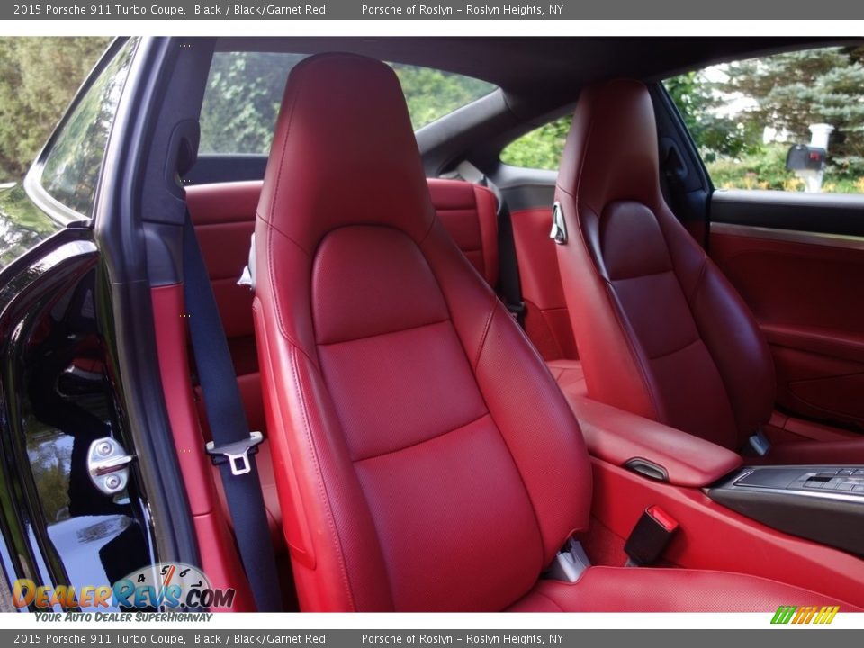 2015 Porsche 911 Turbo Coupe Black / Black/Garnet Red Photo #17