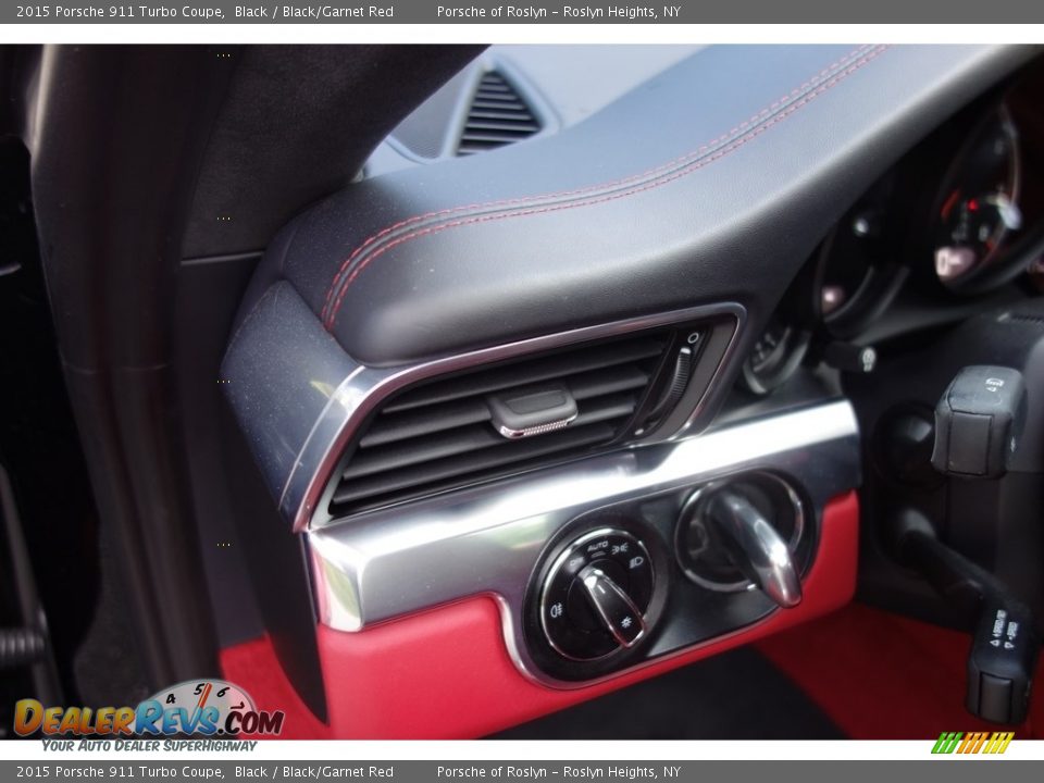 2015 Porsche 911 Turbo Coupe Black / Black/Garnet Red Photo #18