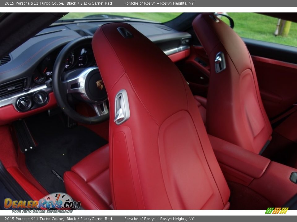 2015 Porsche 911 Turbo Coupe Black / Black/Garnet Red Photo #19